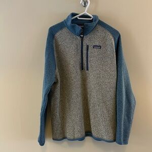 Men’s Patagonia quarter zip, like new, L